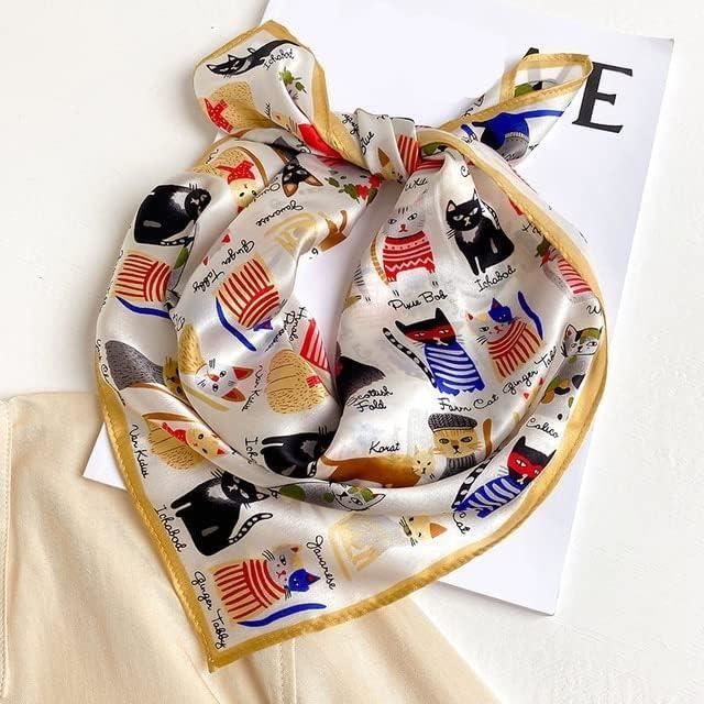 Vabovin Grande Écharpe Carrée En Satin Soie 90x90cm Pour Femme - Douce, Polyvalente, Idéale Cheveux Et Accessoire Mode