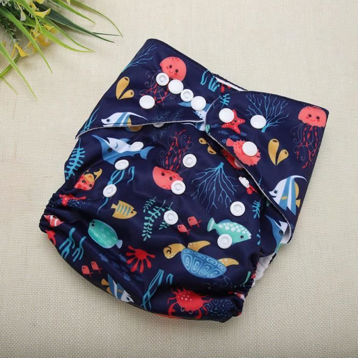 Cuque couche lavable pour bébé Couche de bain réutilisable pour