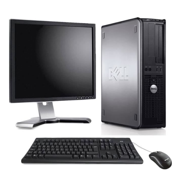 PC de bureau - Dell Optiplex 380 Format Desktop 2,6Ghz - 2 Go - 160 Go + Ecran 17 pouces