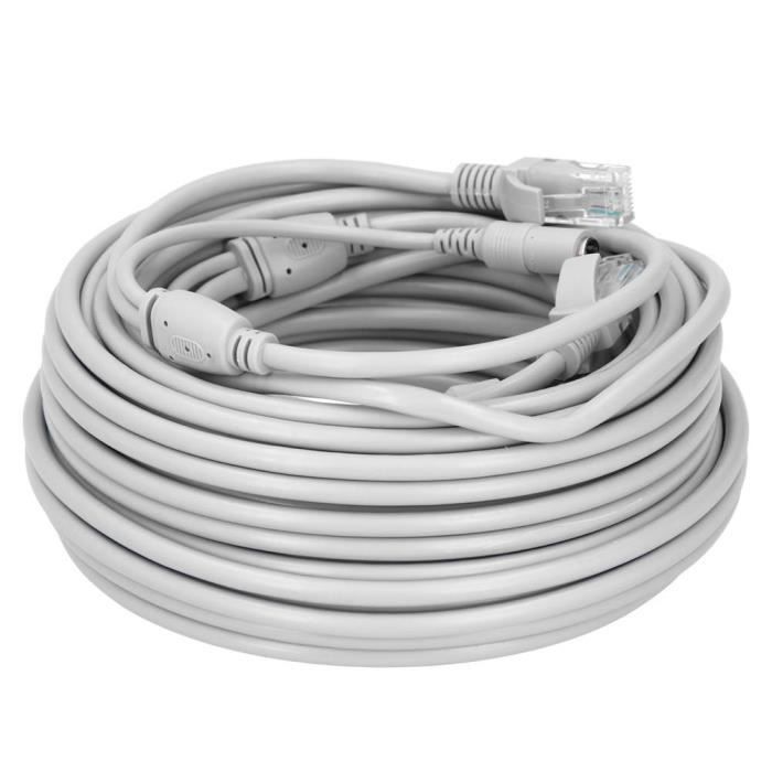 Duokon câble réseau Câble Ethernet portable 2-en-1 Cordon de réseau d ...