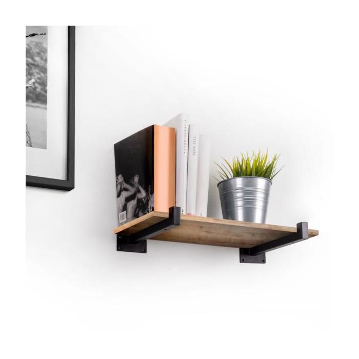 Supports pour étagères - Emuca - Tube carré - Acier - Peint en noir - Capacité 10 kg Supports pour étagères - Emuca - Tube carré - Acier - Peint en noir - Capacité 10 kg