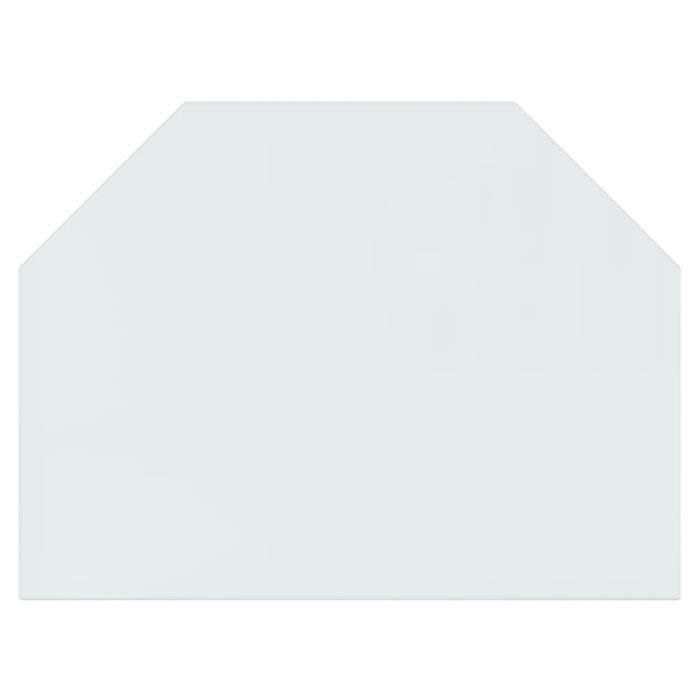 Plaque De Protection En Verre Pour Cheminée - Tulup - 80x70 Cm - Transparent