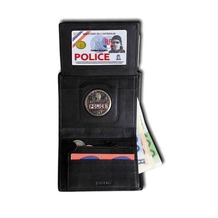 Porte Carte Cuir Police Nationale - Cdiscount Bagagerie - Maroquinerie