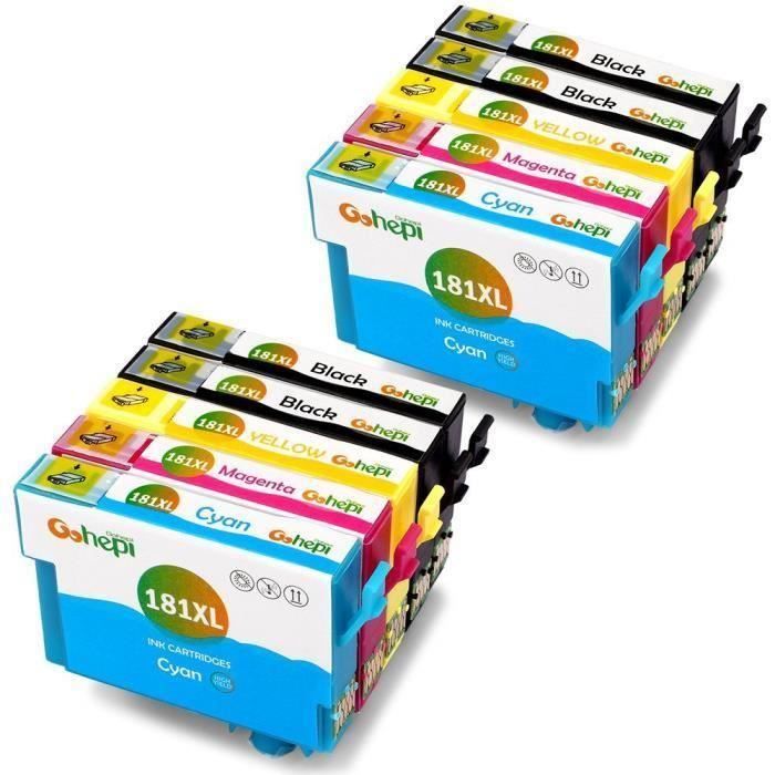 KING OF FLASH 4 Cartucce D'inchiostro Ciano Per Epson T1282 Compatibili