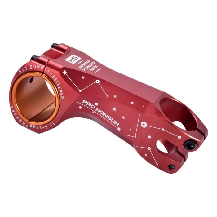 Potence de vélo -17 degrés 31,8 90mm potence VTT potence de guidon de vélo de montagne pour vélo