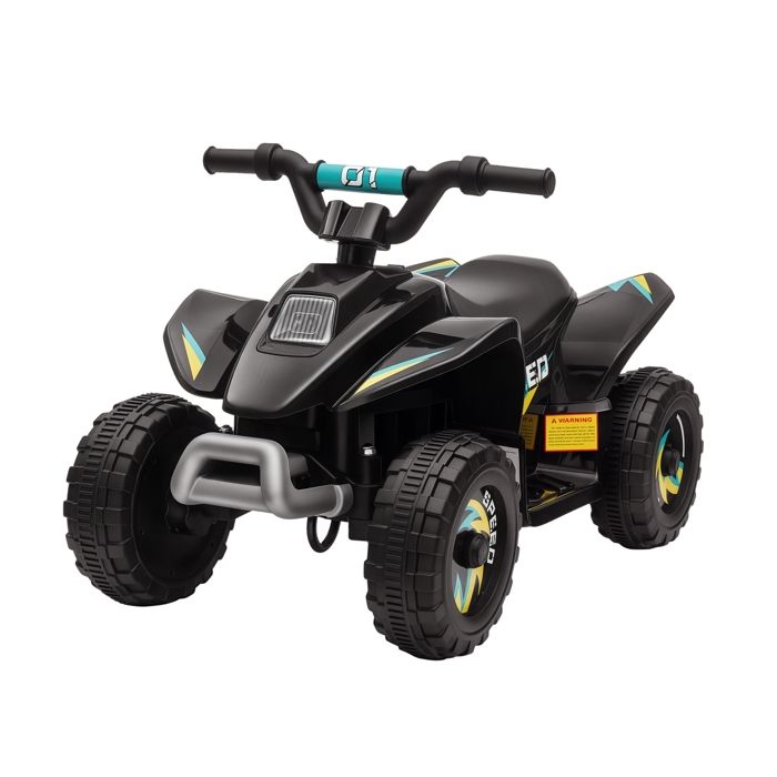 Quad &eacute;lectrique enfant - voiture &eacute;lectrique enfant - marche AV, AR - 6 V, V. max. 4,6 Km/h - noir