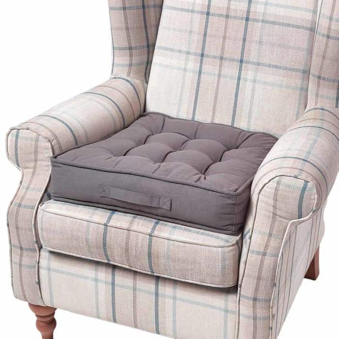 Coussin dassise rehausseur - Homescapes - Gris Ardoise - 50 x 50 x 10 cm - Confort intérieur - Style classique Coussin dassise rehausseur - Homescapes - Gris Ardoise - 50 x 50 x 10 cm - Confort intérieur - Style classique