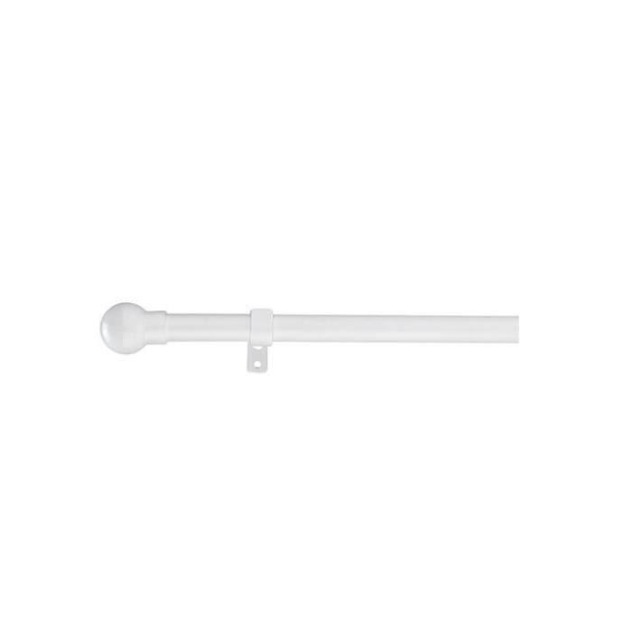 Tringle à Rideaux Sans Perçage PeSenp - Longueur Réglable 76-120 Cm - Noir Mat, Métal, Support Adhésif 3M Inclus