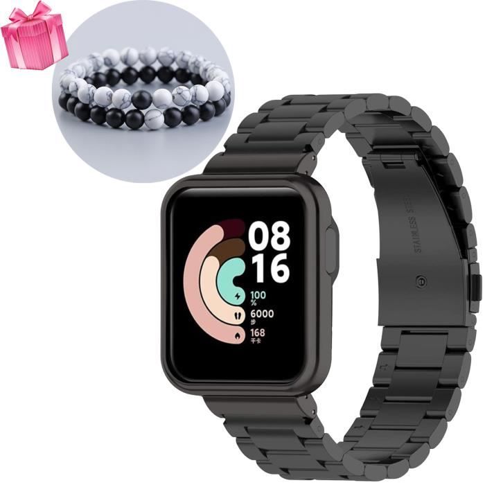 Bracelet Noir Compatible avec Xiaomi Mi Watch Lite,Bracelet de