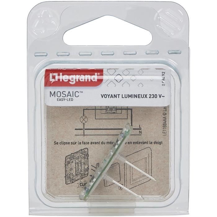 LEGRAND - Mosaic voyant lumineux led 220V