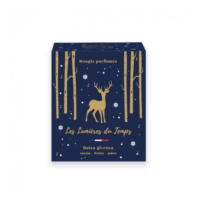 Bougie NOEL 180g BAIES GIVREES LES LUMIERES DU TEMPS 55H. Cdiscount