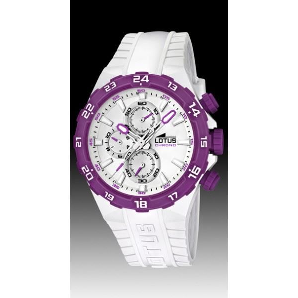 Lotus - 15678/5 - Montre Homme - Quartz - Chronographe - Chronomètre - Bracelet Plastique Noir
