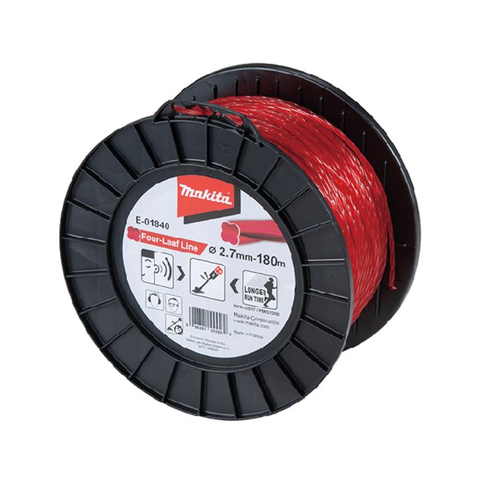 Fil nylon Trèfle torsadé MAKITA 27 mm x 180 m - E-01840