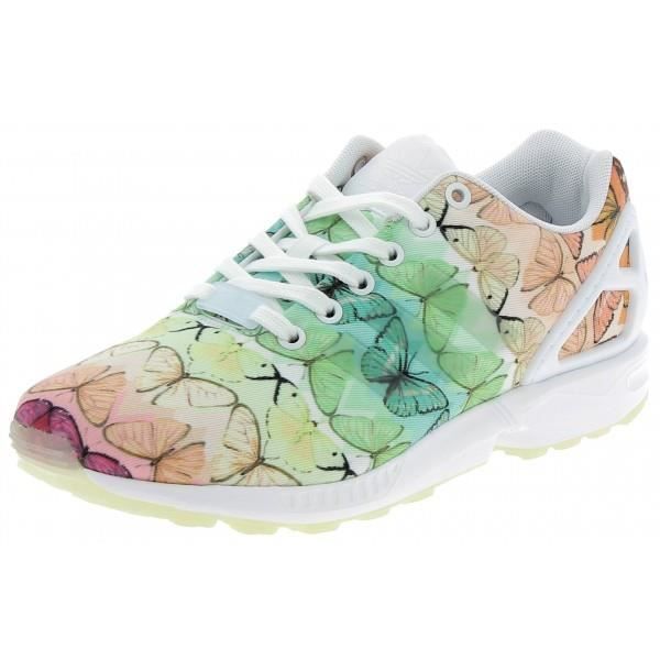 Adidas - Adidas Zx Flux W Chaussures de Sport Femme Orange Vert 