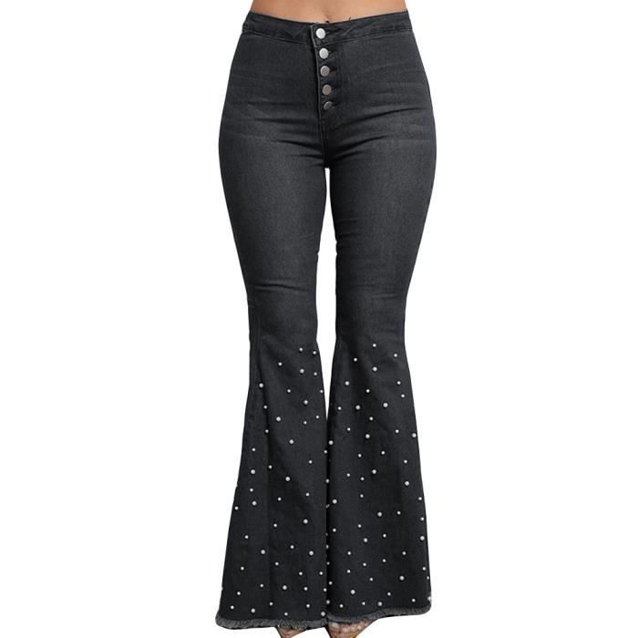 Jeans femme deals a perle