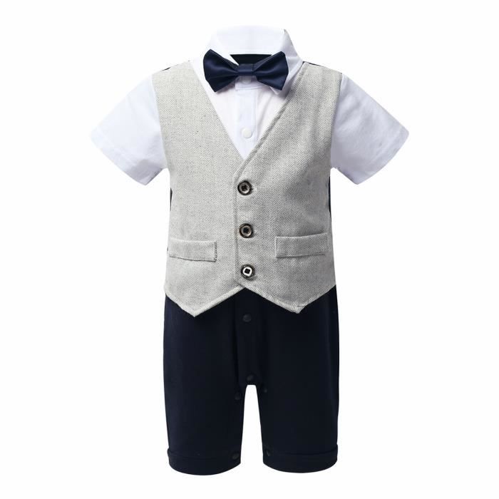 Barboteuse Bebe Garcon Ete Gentleman Combinaison Coton A Manches Courtes Romper Pyjama Avec Nœud Papillon 6 24 Mois Gris Cdiscount Pret A Porter Barboteuse Bebe Garcon Ete Gentleman Combinaison Coton A Manches Courtes Romper Pyjama Avec Nœud Papillon 6 24 Mois Gris Cdiscount Pret A Porter