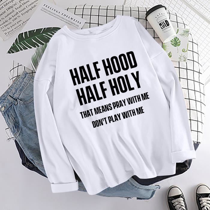 Sweat à Capuche Surdimensionné à Manches Longues Pour Femmes