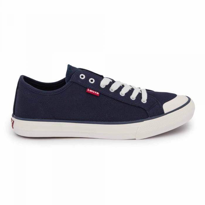 Basket toile hernandez233012 regular Homme LEVI S Bleu fonce Cdiscount Chaussures