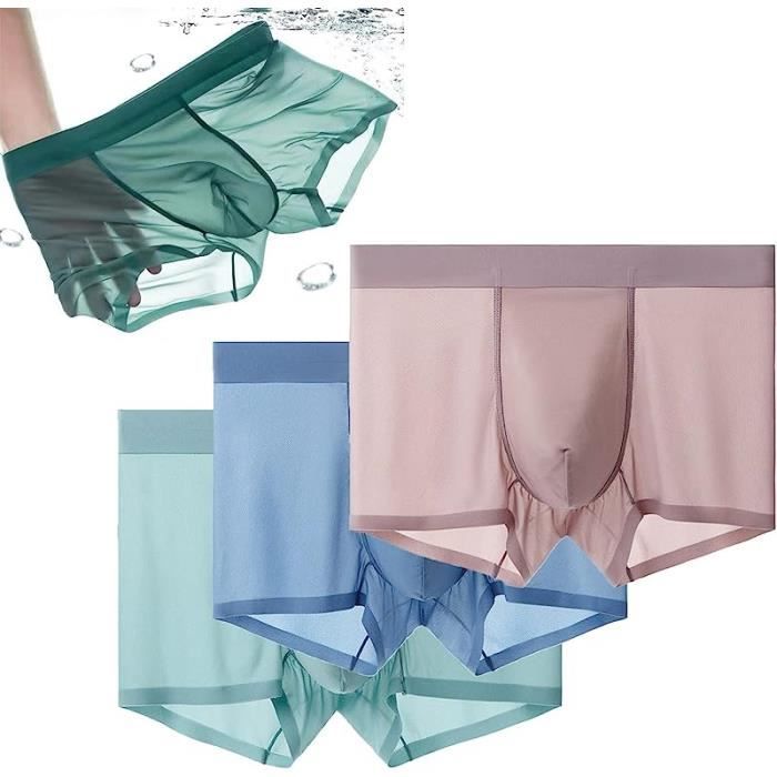 Culotte thermique en soie glacée pour homme - vert - taille XXXL