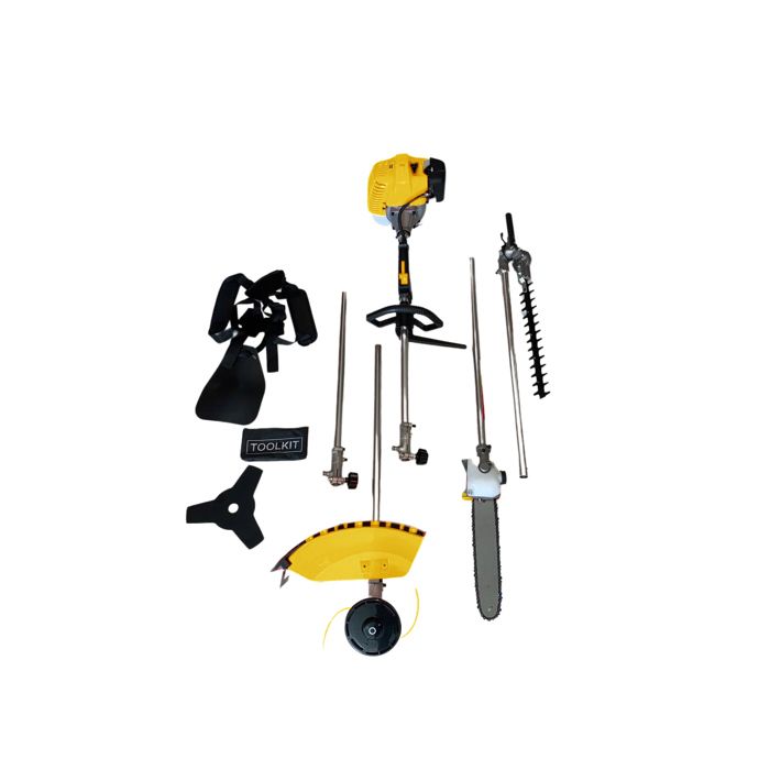 D&eacute;broussailleuse thermique multifonction 5en1 - - 52cm3 - Puissante - L&eacute;g&egrave;re - Maniable
