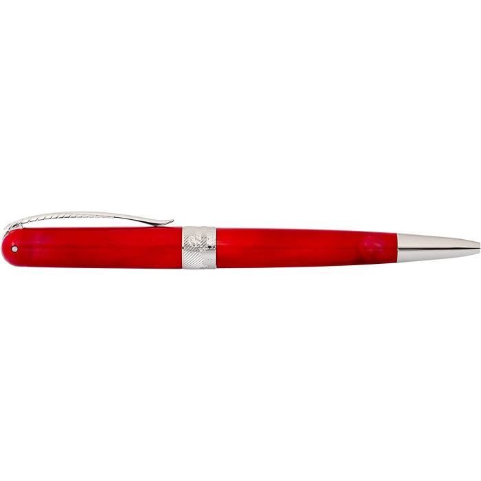 Pineider Avatar UR Füllhalter – UltraResin, Magnetische Kappe, Stahlfeder, Inkl. Etui, Farbe Devil Red, EF