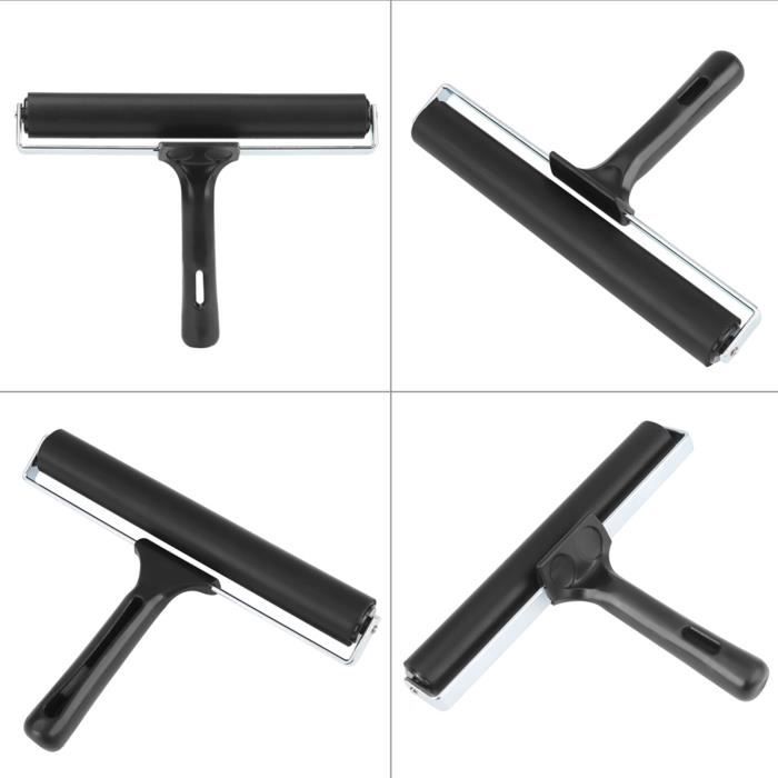 Lot De 3 Rouleaux En Caoutchouc Avec Raclette, Parfaits Pour Les Loisirs