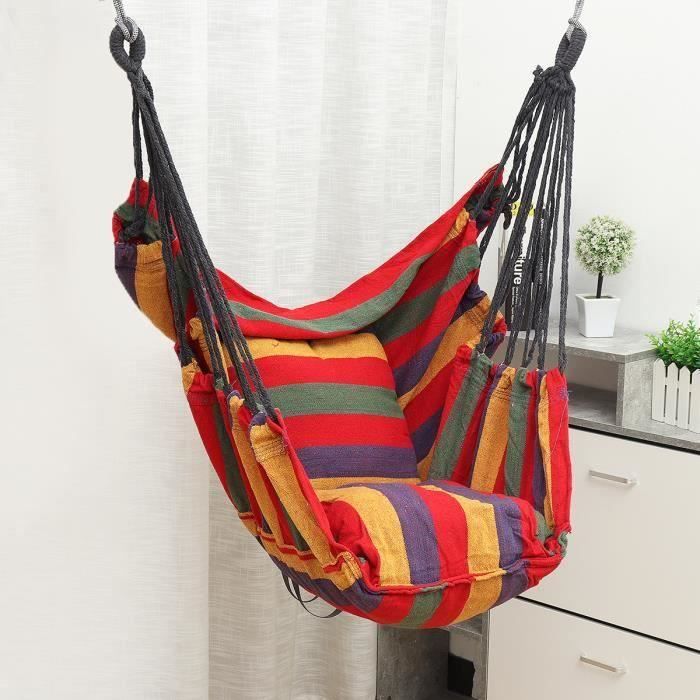 Hamac De Camping Léger Pour Extérieur - Dimensions 260x130 Cm, Capacité 200 Kg, Tissu Respirant, Facile à Transporter Avec Sac