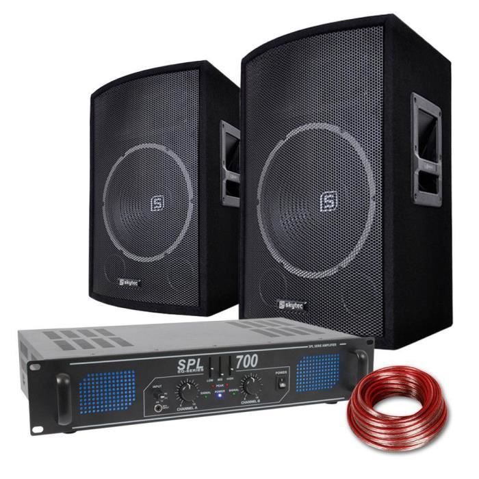 Enceinte Active - FestiSound - 8" 20CM - 200W - Batterie - Karaoké avec