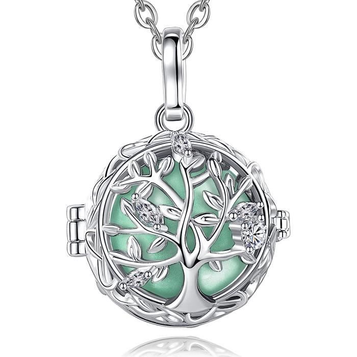 AEONSLOVE Collier Bola de Grossesse avec M lodie Douce Pendentif