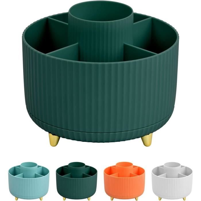 Housoutil 2pièces Organiseur De Bureau Support De Pinceaux De Maquillage Design Œuf Brisé Rangement Multifonctionnel Pour Cosmétiques Et Fournitures De Bureau
