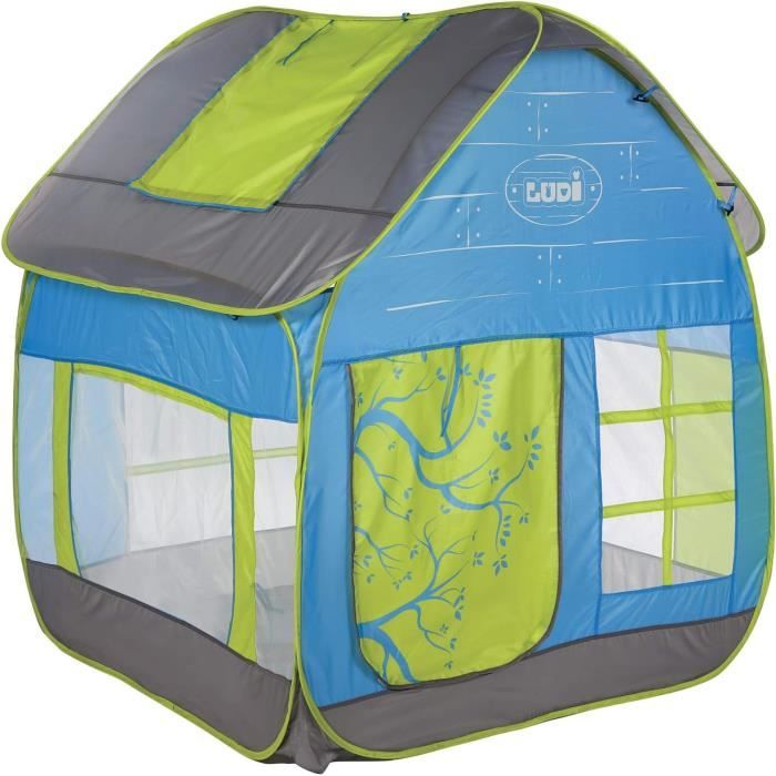 LUDI - Maison de Jardin Pop Up - Grande tente de jeu - Tissus Anti UV