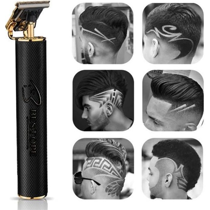 Tondeuse à cheveux rechargeable hommes coupe-cheveux coiffeur finition machine de