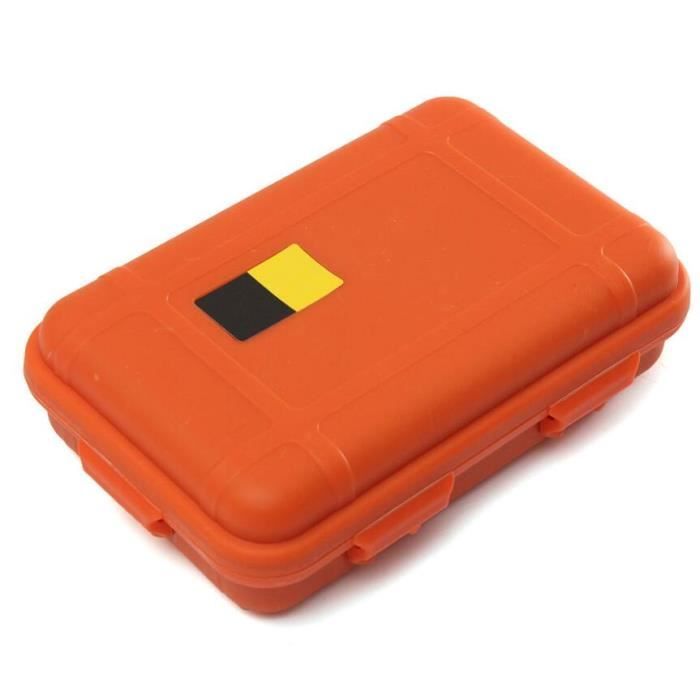 MAGT Lot De 4 Boîtes Étanchéité Survie – Petites Boîtes Résistantes Pression Et Vibrations, Orange