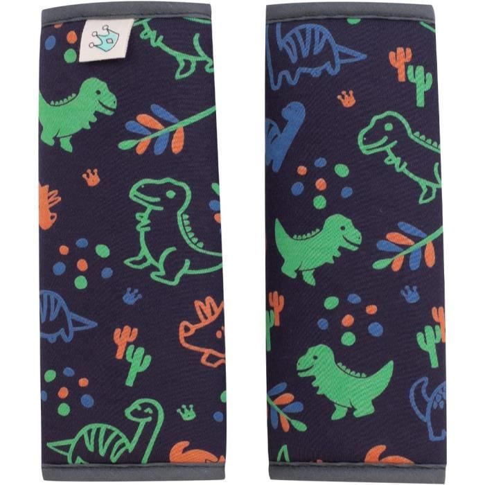 Protège-harnais Siège Auto/poussette Jyoko Kids – Coton Bio, Taille 17x18 Cm – Motif African Sunset - 2