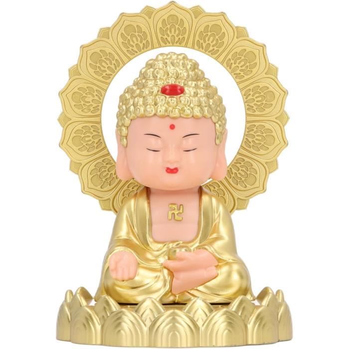 Pendentif Bouddha Pour Rétroviseur De Voiture - Décoration Zen Et Porte-bonheur Jaune