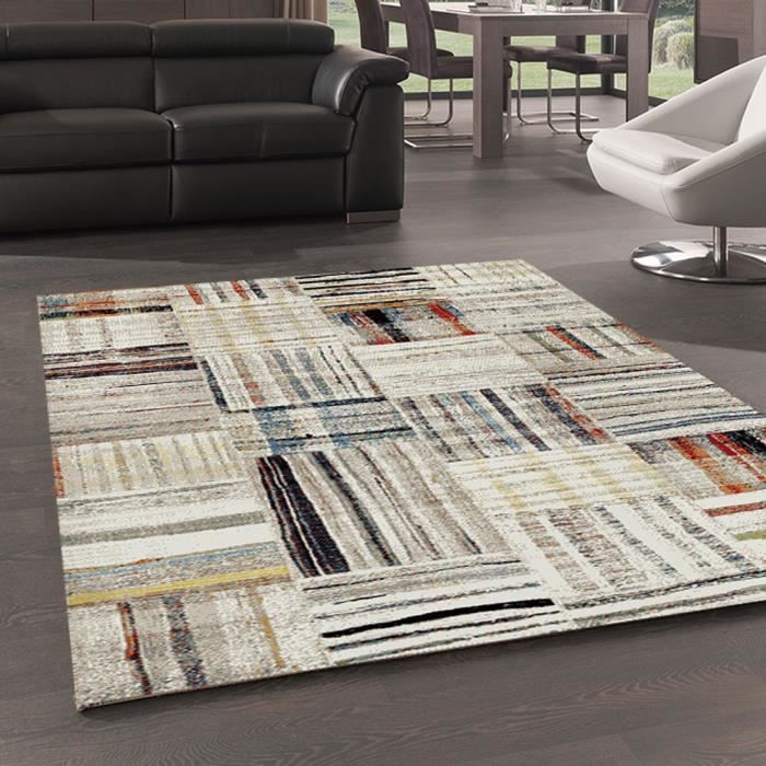  Tapis  Berber MOROCCO  CARRE beige Tapis  Moderne 120 x 170 