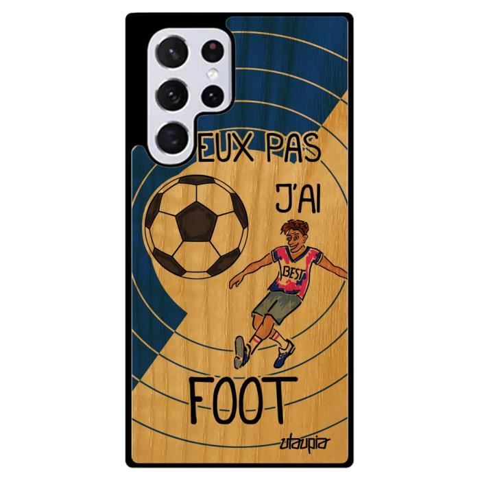Coque A34 Silicone Jpeux Pas J'ai Foot Comique Blanc Sport Bande