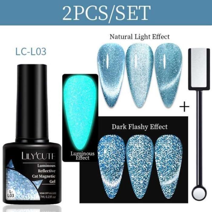 Kit De Vernis Gel à Paillettes Semi-permanent - 12 Flacons De 7ml - Gel UV/LED - Neuf Sous Emballage