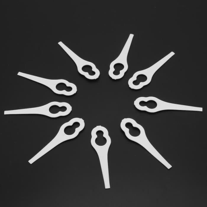 80 Lames De Rechange Pour Tondeuse à Gazon - En Plastique, 140x33 Mm | Pour Coupe-herbe Sans Fil, Remplacement Facile Sans Outils