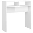 Table Console - JILI - Meubles d'Entrée - Blanc Brillant - Contemporain - Design-1