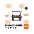 Chariot de transport pour enfants - FUXTEC Compact Cruiser - Gris - pliable charge 75 kg -1