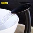 iDeko® Robinet salle de bain haut de lavabo vasque cascade vintage style mono laiton céramique-1