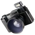 Appareil photo numérique Vlogging vidéo caméscope numérique HD 1080P écran Rotatif avec Grand Angle Noir-1