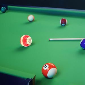 2 Boules D'entraînement De Billard - Jaune Et Rouge - Accessoire Piscine