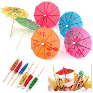 Lot De 24 Mini Parapluies En Papier Décoratifs - Accessoire Pour Cocktails, Mariages, Décoration