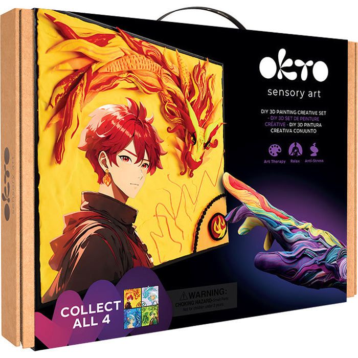 Okto Manga Fire / 3D Malerei mit Air Clay - kopen bij