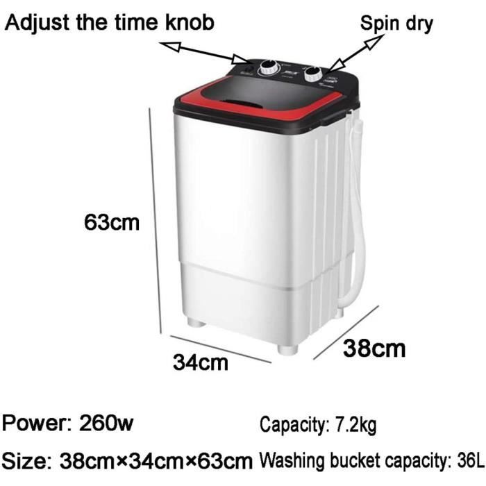 Mini machine à laver à cuve unique 2,6 kg - Cdiscount Electroménager