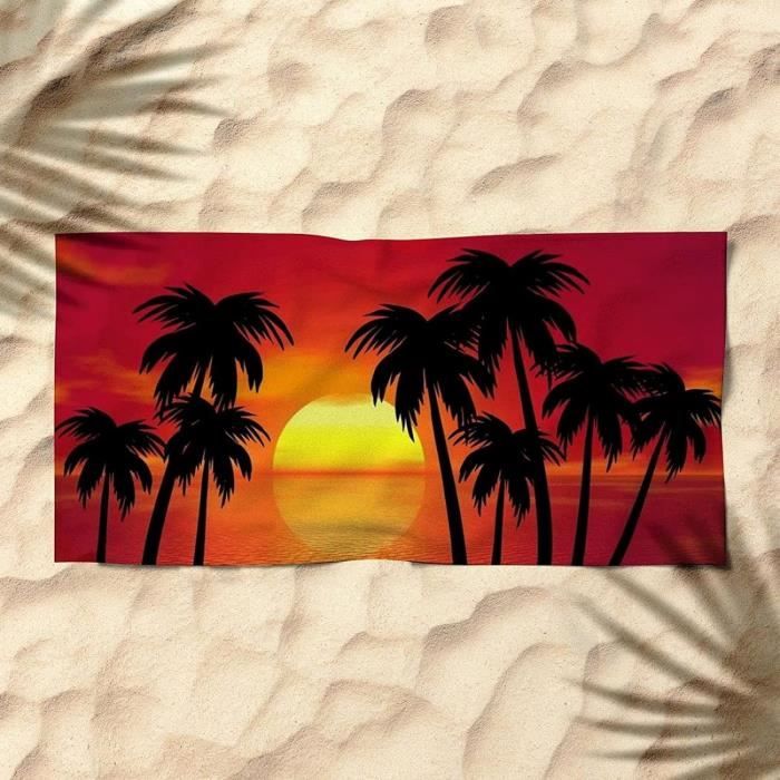 Drap De Bain Microfibre 180 X 90 Cm Rose | Plage / Piscine