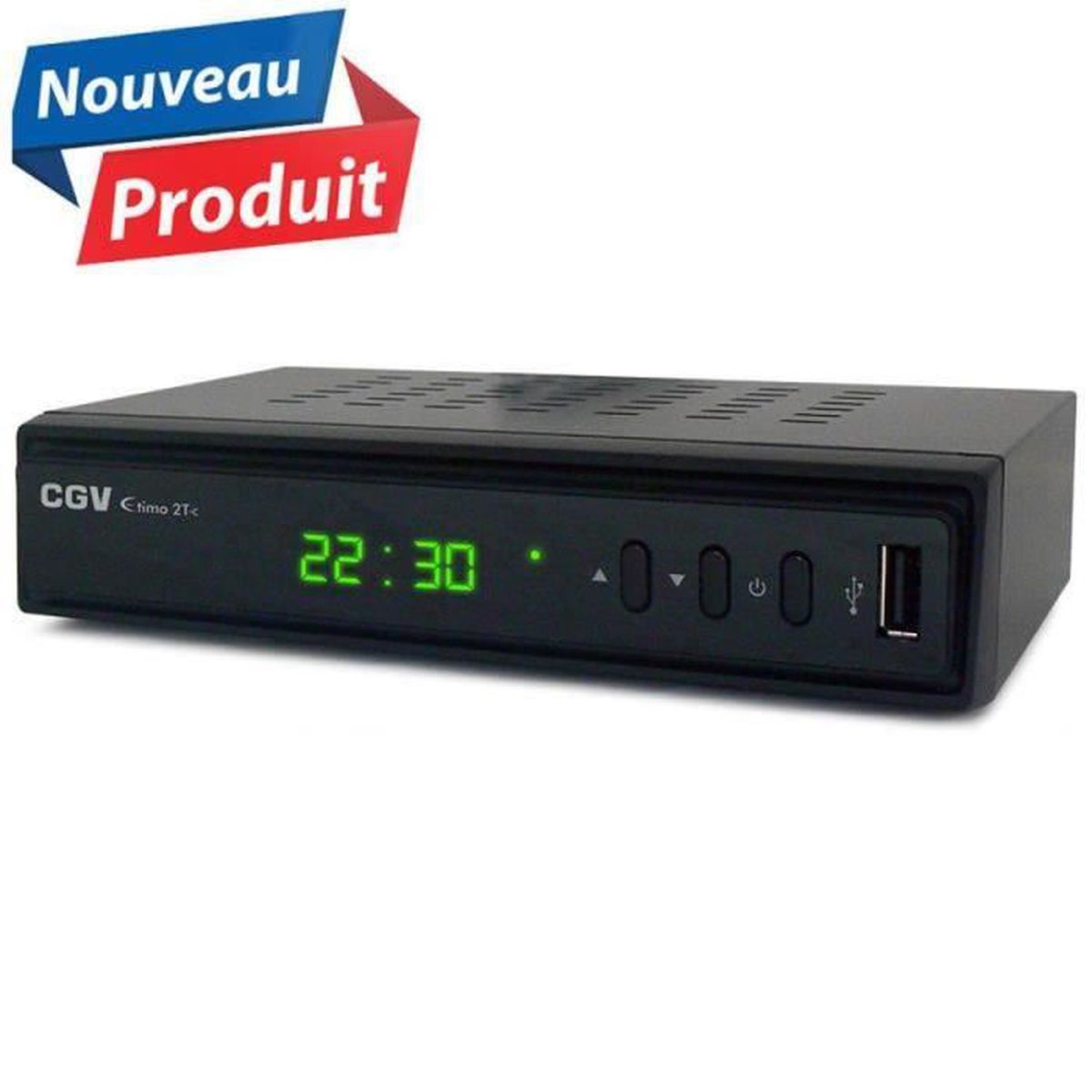 Décodeur TNT HD - CGV - Etimo 2T-c - Double Tuner - Enregistrement