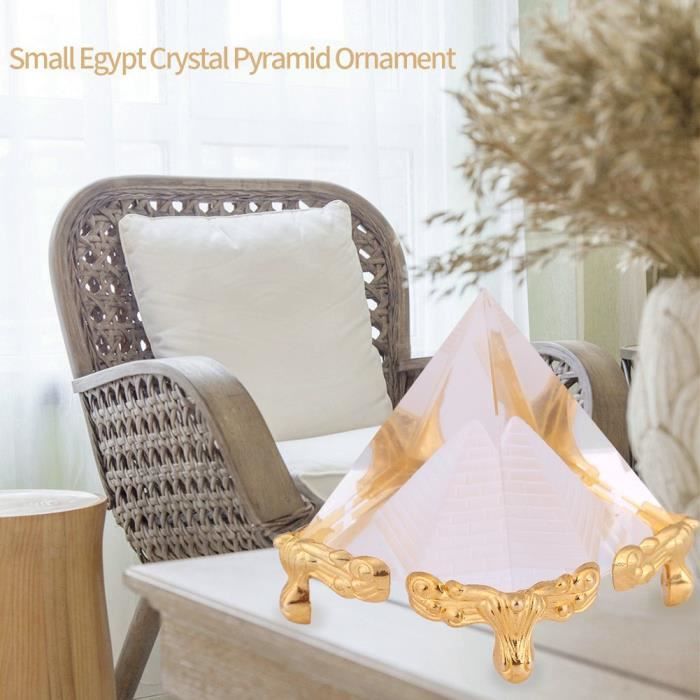 Ensemble de 6 grandes pyramides dénergie organite en cristal - France